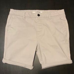 Light Grey Chino Shorts - Topman - W34